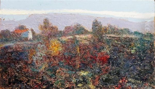 Auvergne, Les Hauts Plateaux Oil Painting by Victor Charreton