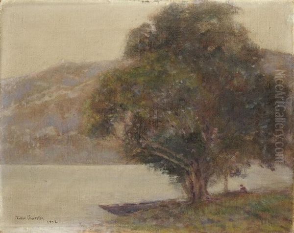 Lac De Nemy (italie) Oil Painting by Victor Charreton