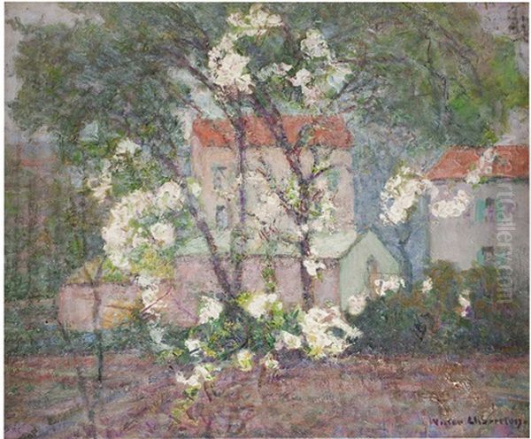 Springtime In The Country Oil Painting by Victor Charreton