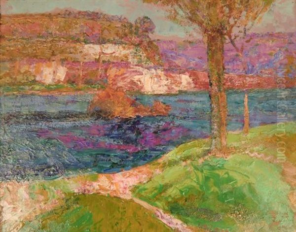 Paysage Au Lac Oil Painting by Victor Charreton