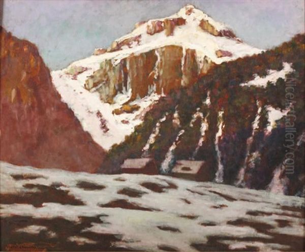 Montagne Oil Painting by Victor Charreton