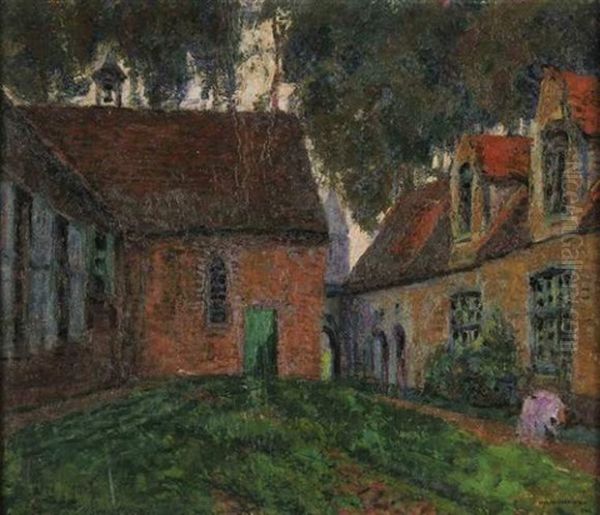 Dans Le Jardin Du Prieure Oil Painting by Victor Charreton