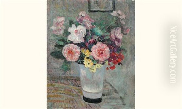 Bouquet De Fleurs Oil Painting by Victor Charreton