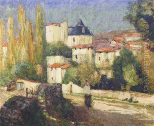 La Tour Fond, Saint Amand Oil Painting by Victor Charreton