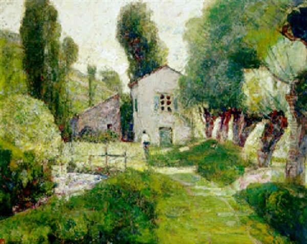 Le Moulin Oil Painting by Victor Charreton