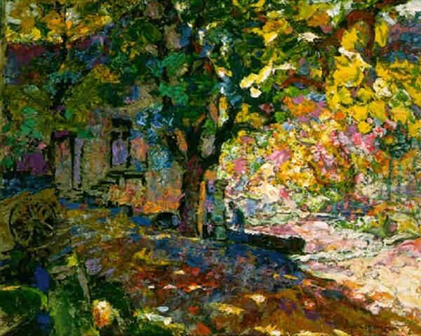 Automne Au Village Oil Painting by Victor Charreton