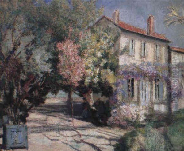 Printemps, Glycines En Fleurs Oil Painting by Victor Charreton