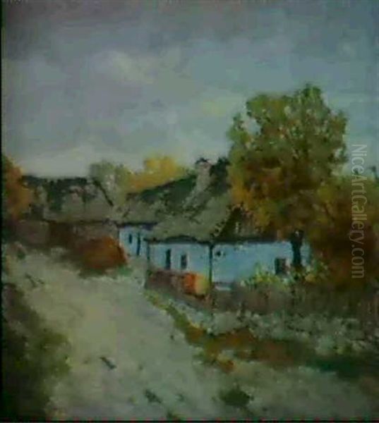 La Ferme Oil Painting by Victor Charreton