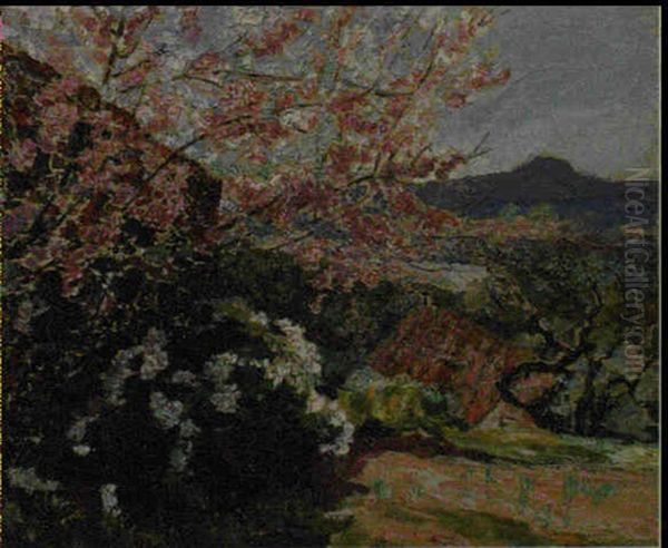 Printemps: Arbres En Fleurs Oil Painting by Victor Charreton