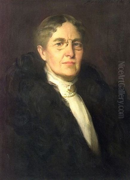 Portrait Of A Woman Oil Painting by Adelaide Cole Chase