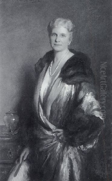 Portrait Of Mrs. Henry Sawyer Oil Painting by Adelaide Cole Chase