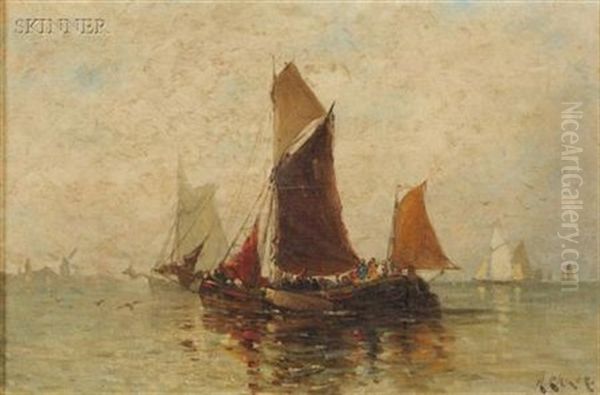 Ketches Oil Painting by Henry Chase