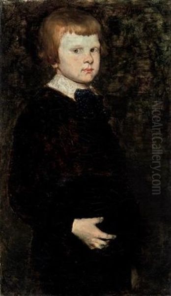 Portrait Of Piloty's Son Oil Painting by William Merritt Chase