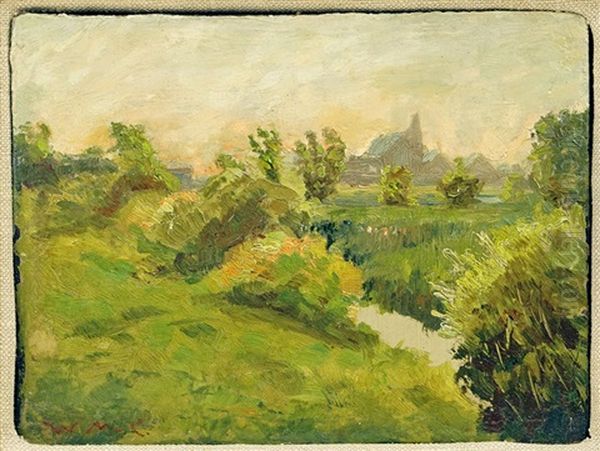 Landscape Oil Painting by William Merritt Chase