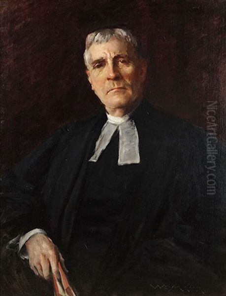 The Reverend John Sparhawk-jones Oil Painting by William Merritt Chase