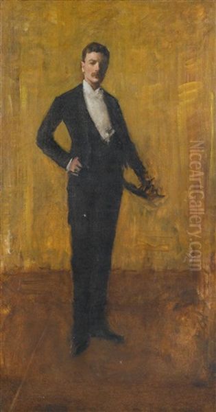 Colbert Huntington Greer Oil Painting by William Merritt Chase