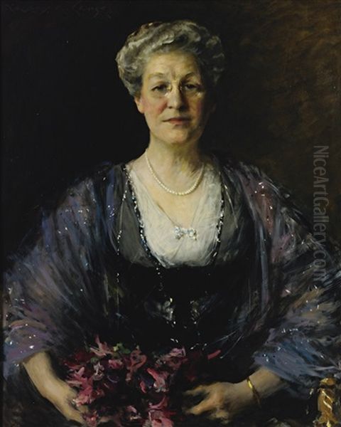 Portrait Of Matilda Herbert Lloyd Oil Painting by William Merritt Chase