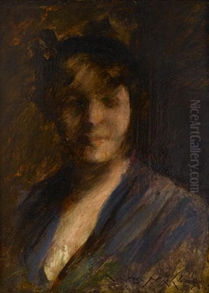 Helen Vasquez Chase Oil Painting by William Merritt Chase