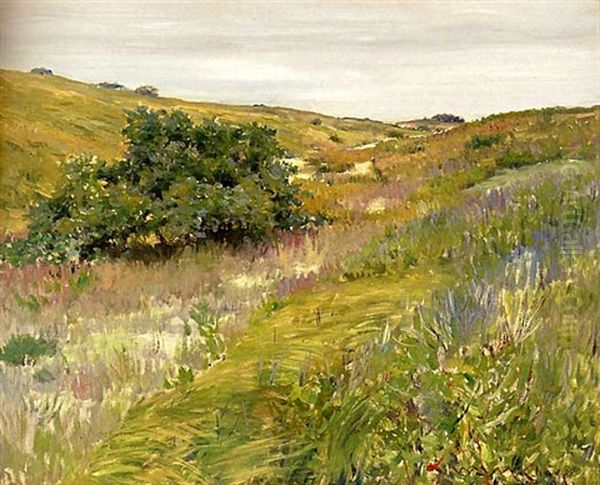 Landscape, Shinnecock Hills Oil Painting by William Merritt Chase