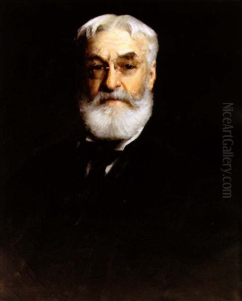 Portrait Of Frederick Augustus Guild Oil Painting by William Merritt Chase