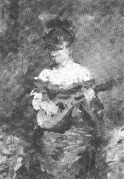 A Mandolin Player Oil Painting by William Merritt Chase