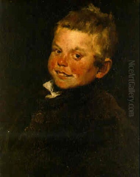 Laughing Boy Oil Painting by William Merritt Chase