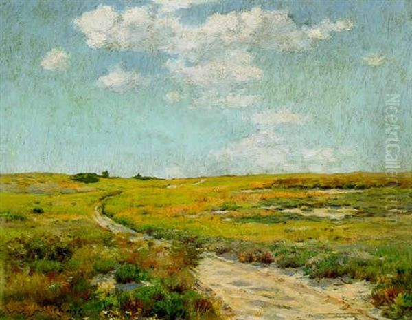 A Sunny Afternoon, Shinnecock Hills Oil Painting by William Merritt Chase