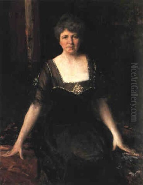 Portrait Of Mrs. Edwin Charles Shevlin Oil Painting by William Merritt Chase