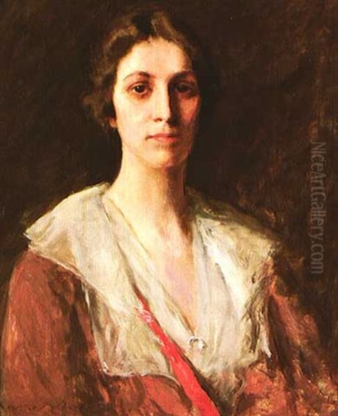 Miss Mary Margaret Sweeney Oil Painting by William Merritt Chase