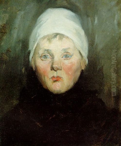 Potrait Of A German Boy Oil Painting by William Merritt Chase