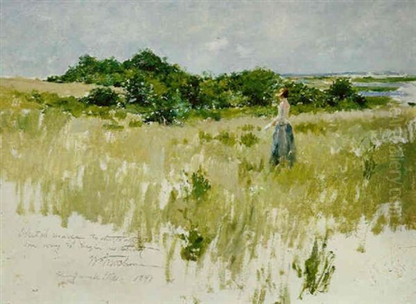 Shinnecock Hills (a View Of Shinnecock) Oil Painting by William Merritt Chase