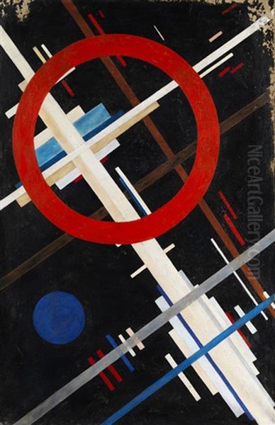 Suprematische Komposition Oil Painting by Ilya Chashnik