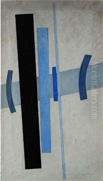 Suprematistische Komposition Oil Painting by Ilya Chashnik