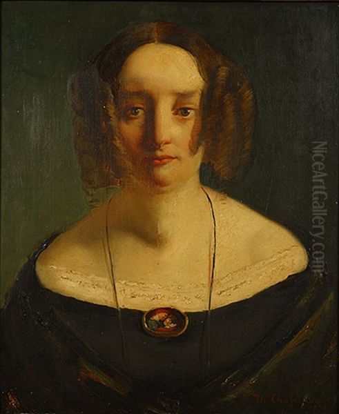 Portret Van Een Vrouw by Theodore Chasseriau