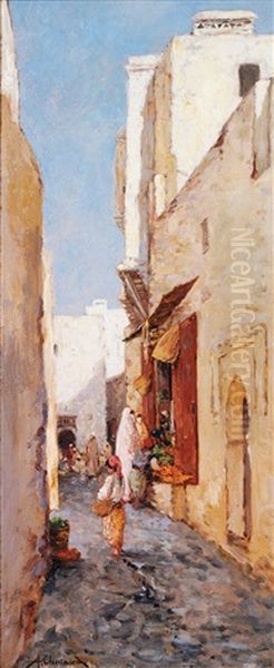 Rue Du Palmier Oil Painting by Marc Alfred Chataud