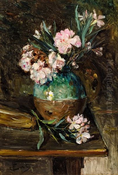 Blumen In Vase Oil Painting by Paul-Maurice-Gustave Chatry