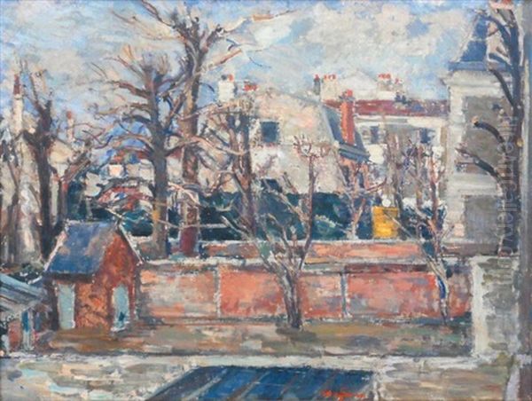 Vue De Paris Oil Painting by Boris Chatzman