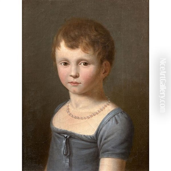 Jeune Fille En Buste Oil Painting by Jeanne Elisabeth Chaudet