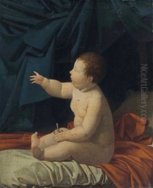 Study Of A Boy, Possibly An Allegory Of The Republic Oil Painting by Jeanne Elisabeth Chaudet