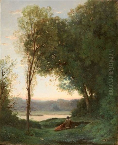 Solitude Oil Painting by Theophile-Narcisse Chauvel