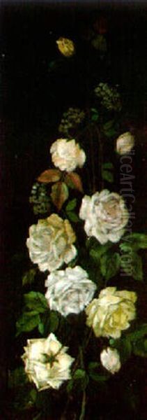 Ramo De Flores Oil Painting by Felipe Checa Y Delicado