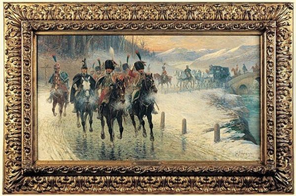 Austerlitz Oil Painting by Jan van Chelminski