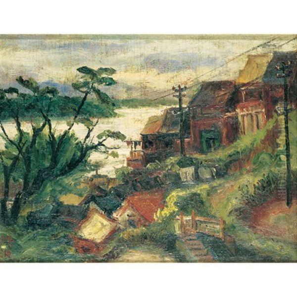 Tamshui Oil Painting by  Chen Cheng-Po