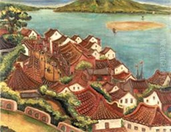 Danshui Oil Painting by  Chen Cheng-Po