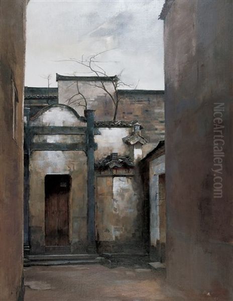 Old Buildings Oil Painting by  Chen Hao