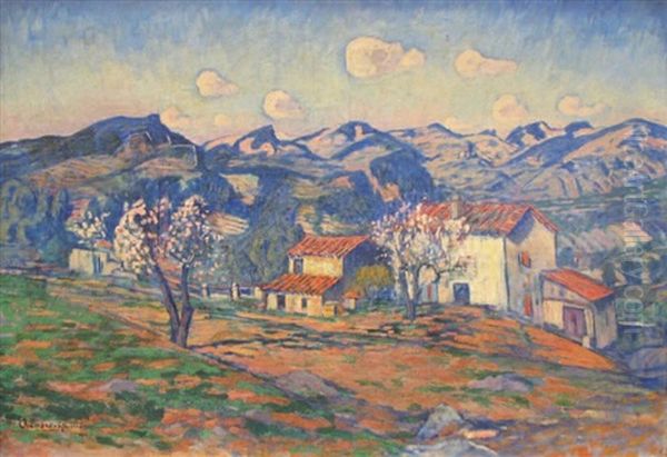 Paysage Aux Montagnes Du Var Oil Painting by Georges Chenard-Huche