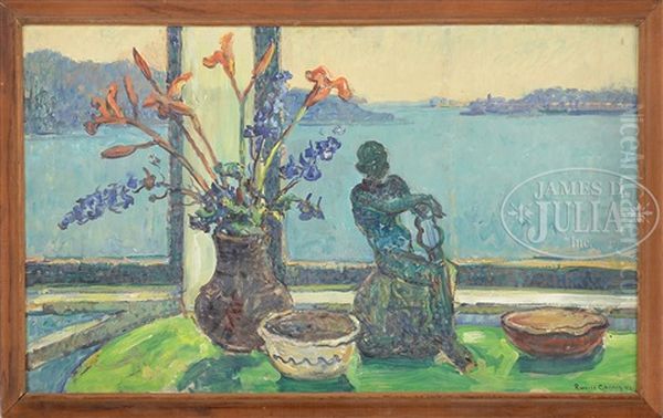 Still Life Overlooking The Bay Oil Painting by Russell Cheney