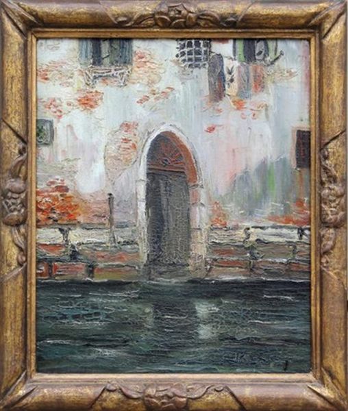 Entree De Palais A Venise Oil Painting by Russell Cheney