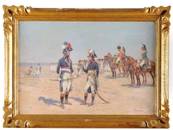 Bonaparte Et Kleber Pendant La Campagne D'egypte Oil Painting by Emile Chepfer