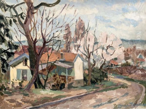 Le Hameau Oil Painting by Georges Cherkesov